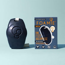Laden Sie das Bild in den Galerie-Viewer, FOAMIE® 3 in 1 Feste Duschpflege für Männer mit Aktivkohle