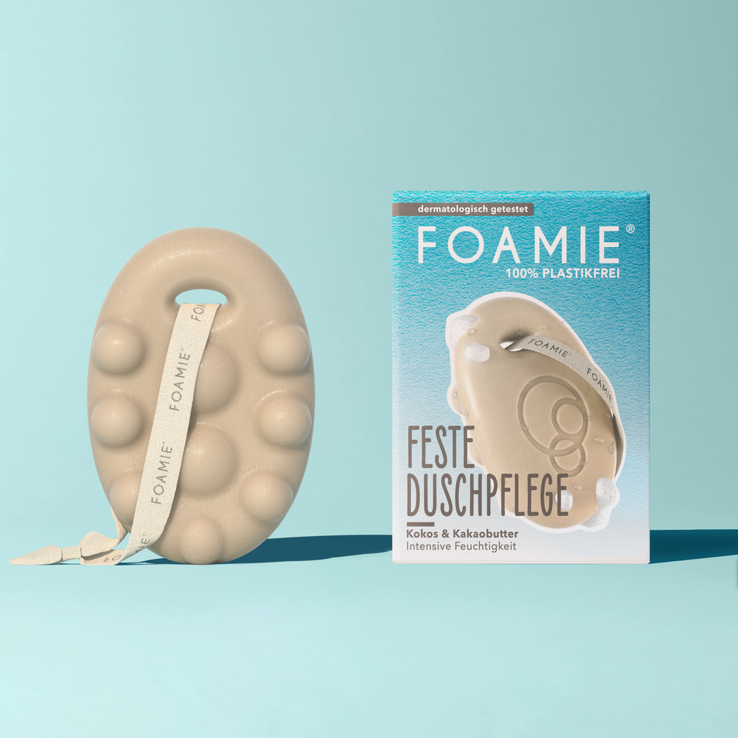 FOAMIE® Feste Duschpflege Kokosnuss für intensive Feuchtigkeit