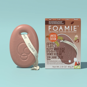 Foamie Feste Duschpflege Kakaobutter und Kardamom für wärmende Dusche